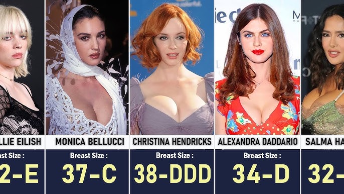 BRA SIZES FAMOUS CELEBRITIES: The Results Will Shock You