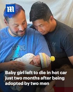 Baby girl who died from being left in the back of a hot car ‘for hours’ in San Diego – just two months after being adopted by local gay couple
