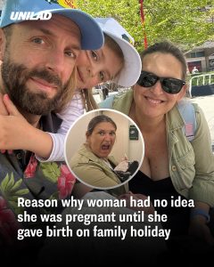 Reason why woman had no idea she was pregnant until she gave birth on family holiday