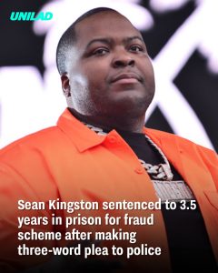 Sean Kingston sentenced to 3.5 years in prison for fraud scheme after making three-word plea to police