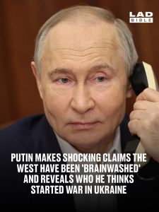 Putin makes shocking claims the West have been ‘brainwashed’ and reveals who he thinks started war in Ukraine
