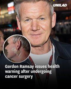 Gordon Ramsay issues health warning after undergoing cancer surgery