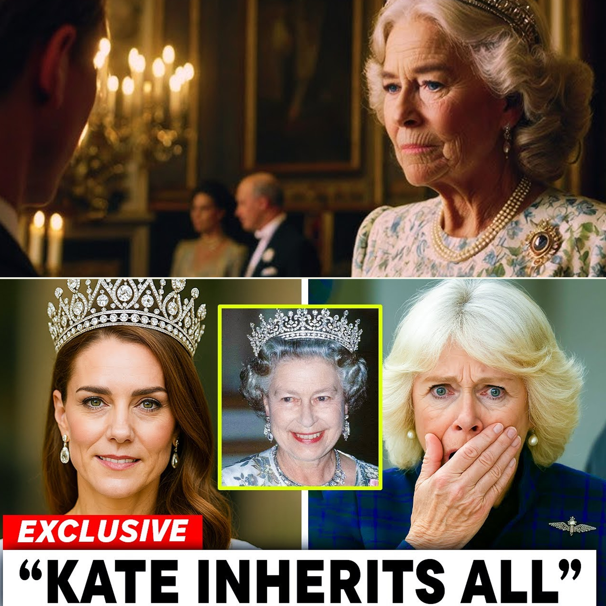 “QUEEN ELIZABETH’S WILL REVEALED: CAMILLA LEFT WITH NOTHING — PRINCESS CATHERINE INHERITS IT ALL!”