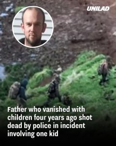 Father who vanished with children four years ago shot dead by police in incident involving one kid
