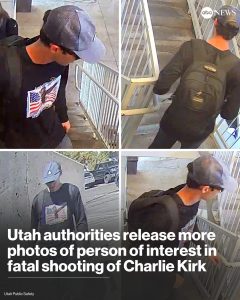 Officials release video, plead for public’s help in tracking down person of interest in Charlie Kirk shooting
